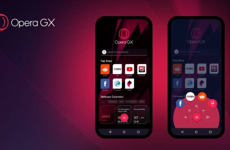 Opera GX gaming browser for Android and iOS devices