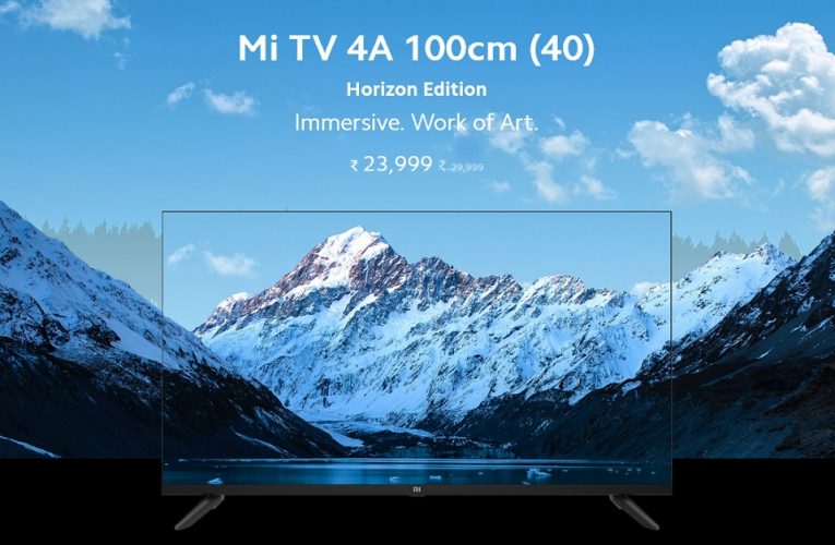 Bezel-Less Mi TV 4A 40″ Horizon Edition Launched in India